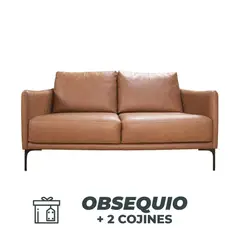 GIORDANO - Sofá 2 Cuerpos Mykonos - Cuero Procesado