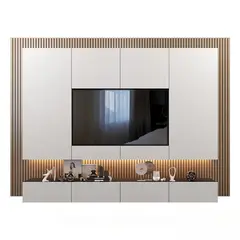 GENERICO - Centro de Entretenimiento Promise - Blanco y Marrón