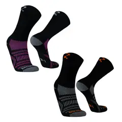 SILVERA NANOTECH - Medias trekking deportivas antibacterial 2-pack