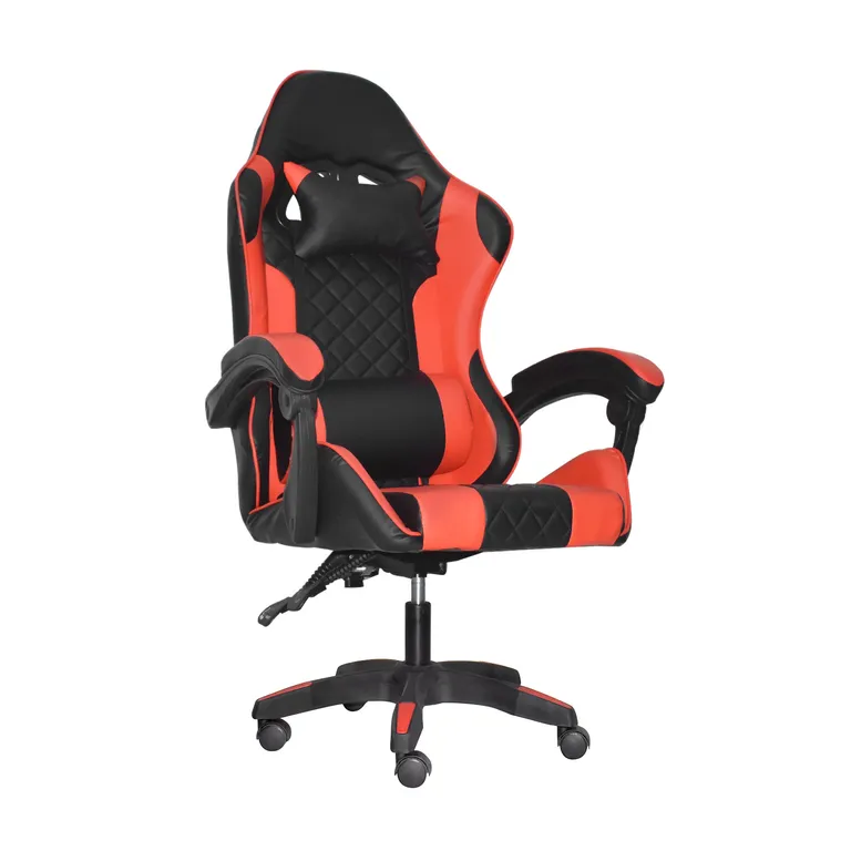 Silla Gamer Byd Negro/Rojo Cuero Sintético