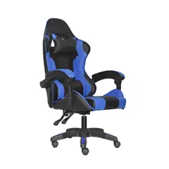 BONNO - Sillón Gamer BYD PU Negro/Azul Ergonómico