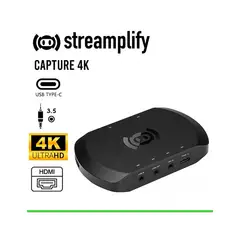 STREAMPLIFY - Capturador de Video CAPTURE-4K30-BK Black
