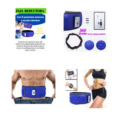 RISUTIMPORT - Cinturón Tonificador Faja Reductora Vibratoria Slim X5