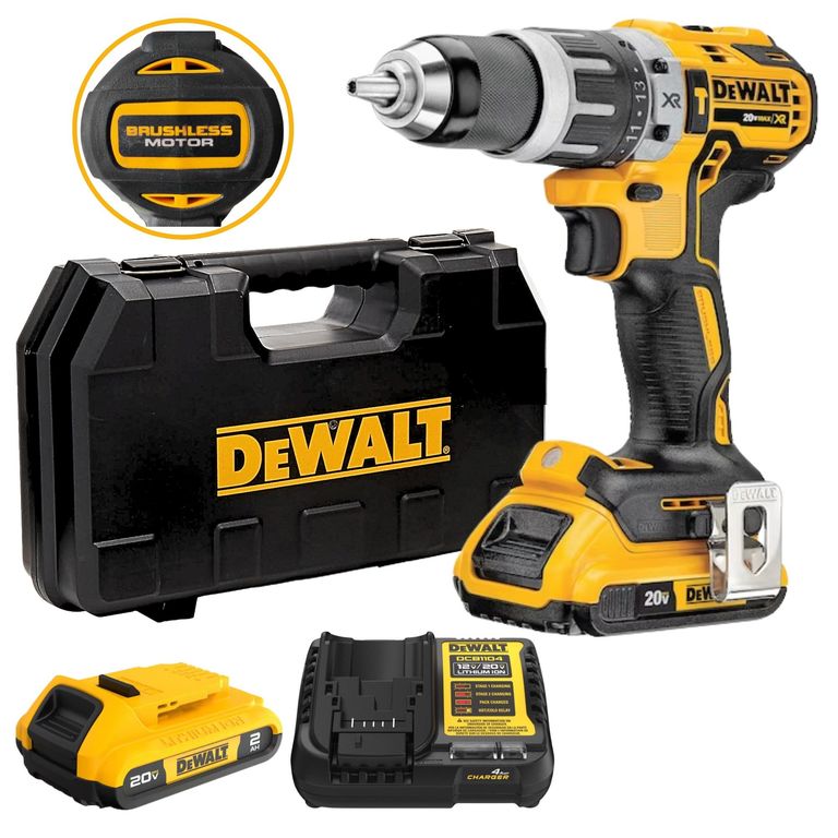 Taladro Percutor Inalambrico 12 20V Brushless DCD796D2