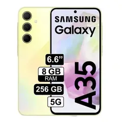 SAMSUNG - Celular Galaxy A35 5G 256GB 8GB Doble Chip Amarillo