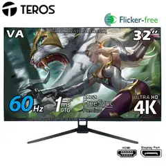 TEROS - Monitor Gaming TE-3252S, 31.5" 4K UHD VA, 60 Hz, 1 ms, FreeSync