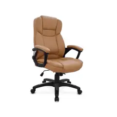 OFIDEAS - Silla de Oficina Ergonómica Cuero City Café