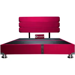 KAMAS - CAMA TARIMA KING + CABECERA AÉREA LINEAL HORI - ROJO