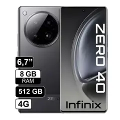 INFINIX - Celular Zero 40 Dual SIM 512 GB negro 8 GB RAM