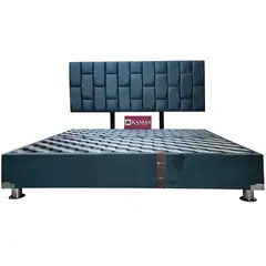 KAMAS - CAMA TARIMA KING + CABECERA AÉREA PISAC - PLOMO OSCURO