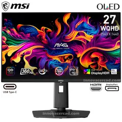MSI - Monitor MAG 271QPX, 27 OLED, 2560x1440 QHD) 0.03ms, 360Hz, HDR 400