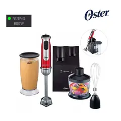 OSTER - Batidora de Inmersión de 800W con Accesorios FPSTHB2801
