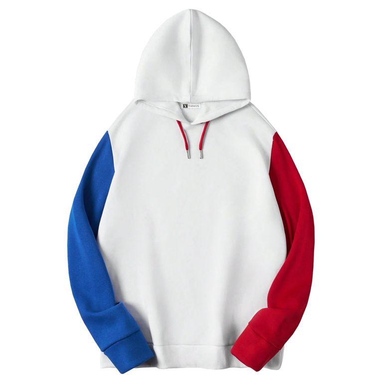 Polera Hombre Blanco Tricolor