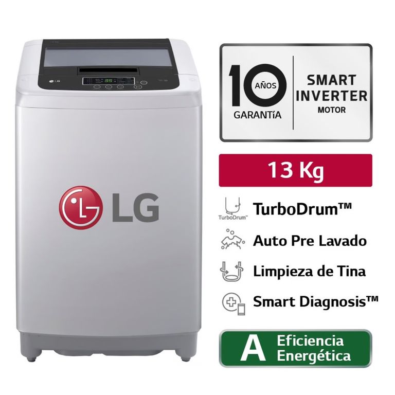LAVADORA CARGA SUPERIOR 13 KG WT13DPBK GRIS