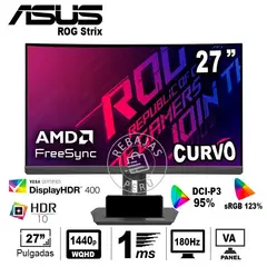 ASUS - Monitor Gaming ROG Strix XG27WCS 27 QHD 180Hz HDR USB-C