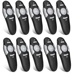 GENERICO - Kit 10 Puntero Presentador de Diapositivas Inalambrico laser