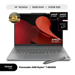 LENOVO - Laptop IdeaPad 5 Touch 14" Windows 11 Home en español AMD Ryzen 7 8845HS 512GB 16GB + Lápiz