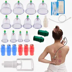 VICTORIA - Juego de ventosas al vacío 12 piezas con bomba manual