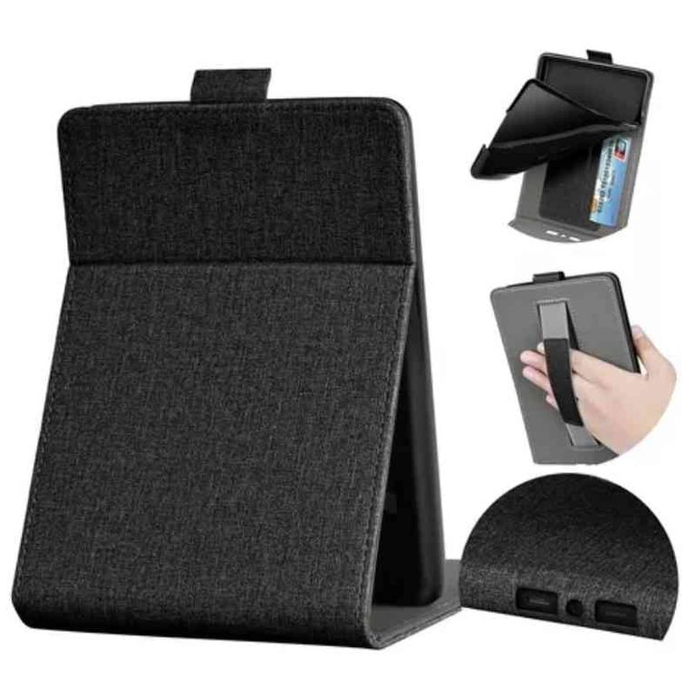 Funda Case C/apoyo Para Amazon Kindle Paperwhite 12 Gen 7 NEGRO