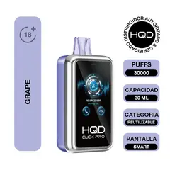 VAPE STATION - HQD Click Pro KIT 30000 Puffs - Grape