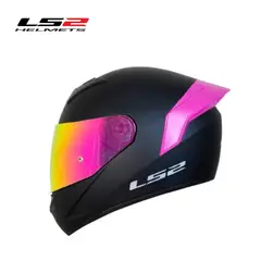 LS2 - CASCO ¨DIA Y NOCHE¨ SPOILER ROSADO TALLA ¨M¨ ORIGINAL