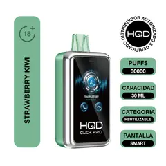 VAPE STATION - HQD Click Pro KIT 30000 Puffs - Strawberry Kiwi