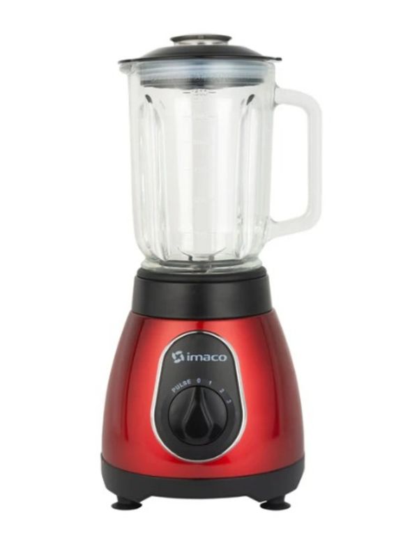Licuadora BLS 5388R con Vaso de Vidrio 500W-Rojo