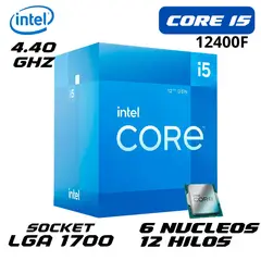 INTEL - Procesador Core I5-12400f Lga1700