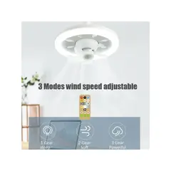 GENERICO - FOCO VENTILADOR CON ILUMINACION RGB