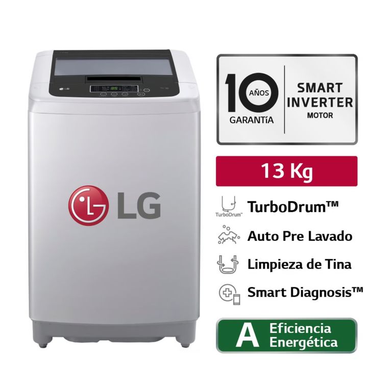 Lavadora 13 Kg WT13DPBK Carga Superior Gris