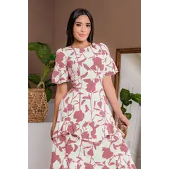 ARMA TU LOOK - VESTIDO ITALY MANGA TRES CUARTOS CON OLANES