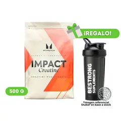 MYPROTEIN - CREATINA MY PROTEIN MONOHIDRATADA 500G + SHAKER DE REGALO