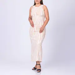 MOCALY - Vestido Largo Mujer Lino