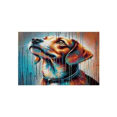 MAKA - DIAMOND PAINTING DOGGIE 20X30CM