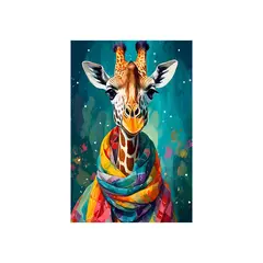MAKA - DIAMOND PAINTING SCARF GIRAFFE 20X30CM