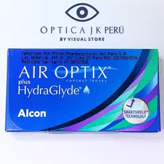 JK - AIR OPTIX HYDRAGLYDE MIOPIA - 350 HIDROGEL DE SILICONA