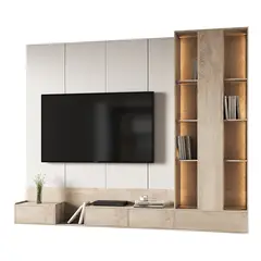 GENERICO - Centro de Entretenimiento Zoe - Blanco y Beige