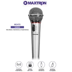 MAXTRON - Micrófono BEATS ALUMINUM MX600 Cable 2 5M+Wifi