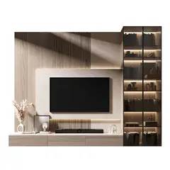 GENERICO - Centro de Entretenimiento Zabertti - Beige y Marrón