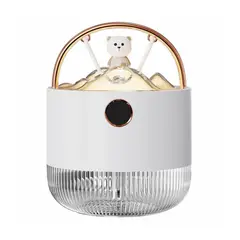 NEO DIGITAL - Humidificador D15 difusor de aroma portátil 600 ml con luz LED blanco