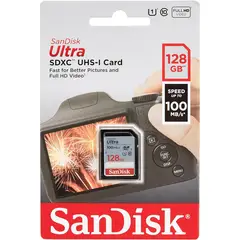 SANDISK - Memoria SD Ultra 128GB SDSDUNR-128G-GN6IN