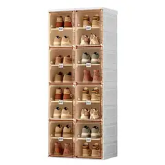 GENERICO - Zapatera Plegable de 132cm con 8 pisos