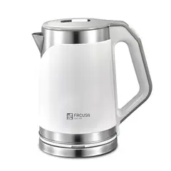FACUSA - Hervidor de Agua Gourmet de 2 Litros Blanco