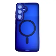 YI FEI - CASE AHUMADO CON PROTECTOR DE CAMARA Y MAGSAFE AZUL SAMSUNG S24PLUS