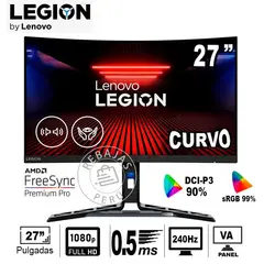 LENOVO - Monitor Legion R27fc-30 27 Curvo FHD 280Hz 05ms FreeSync