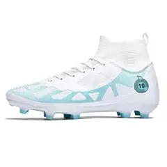 DANWEILE - Zapatilla de fútbol TF para hombres mujers Zapatos - Blanco