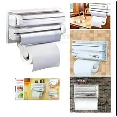 GENERICO - PORTA PAPEL HIGIENICO BLANCO ORGANIZADOR TRIPLE ROLLO PARED 123193046