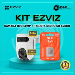 EZVIZ - CAMARA H9C 10MP WIFI + TARJETA MICRO SD 128GB