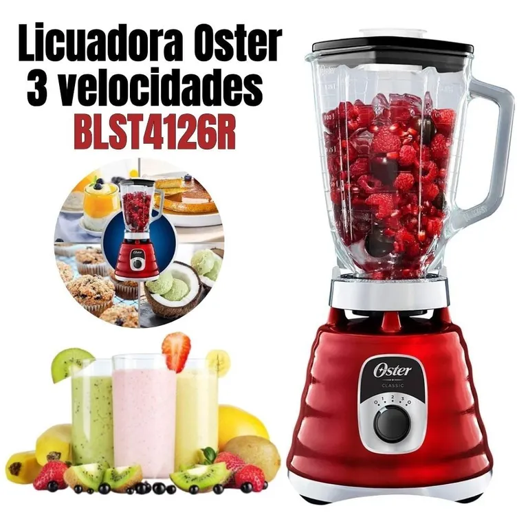 Licuadora Clásica de 3 velocidades BLST4126R - ROJO