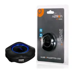ASTROM - Hub 4 Puertos USB 2.0 AT-1001 -